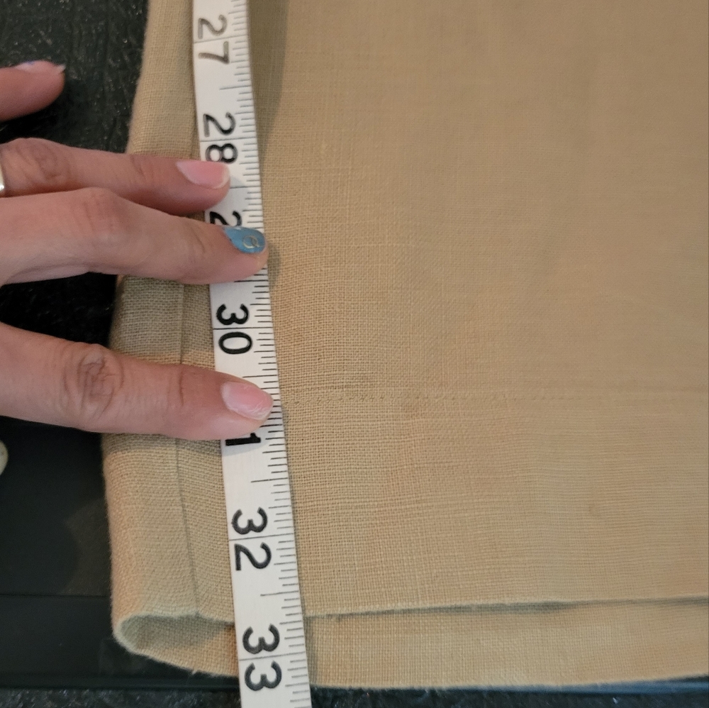 Polo raplh lauren  100% linen tan wide legged pants - Picture 5 of 13